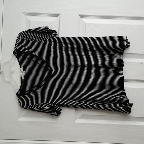 Adam Levine Stripe V Neck Top - Picture 1 of 9